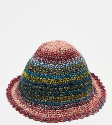 Reclaimed Vintage unisex woven bonnet in multi