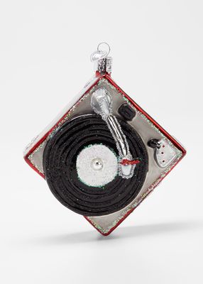 Record Player Holiday Ornament