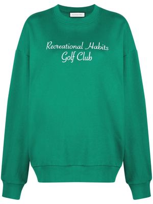 Recreational Habits Augusta embroidered sweatshirt - Green