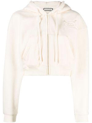 Recreational Habits hooded cropped jacket - Yellow