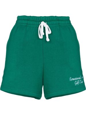 Recreational Habits logo-embroidered drawstring golf shorts - Green