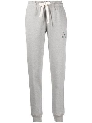 Recreational Habits Moose embroidered track pants - Grey