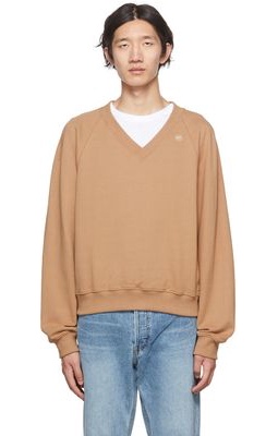 Recto Tan V-Neck Sweater