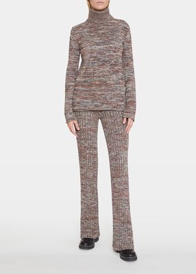 Recycled Cashmere Tweed Knit Pullover