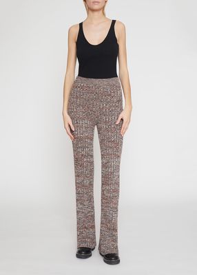 Recycled Cashmere Tweed Knit Trousers