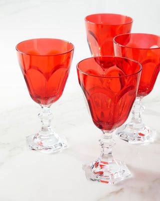 Red Dolce Vita Water Goblets, Set of 4