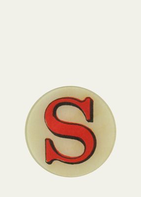 Red Letter S Decorative Plate