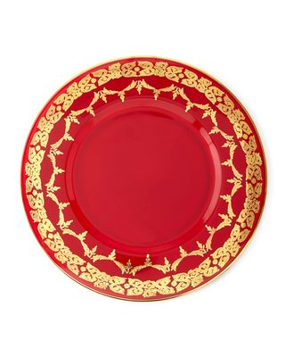 Red Oro Bello Charger, Set of 4
