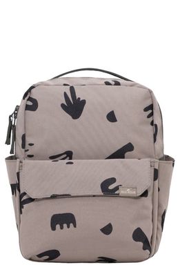 RED ROVR Mini Roo Diaper Backpack in Truffle Doodle 