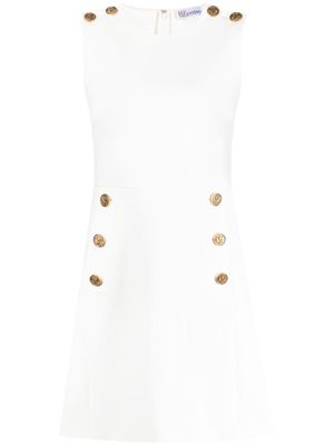 RED Valentino A-line cady minidress - White