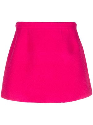 RED Valentino A-line virgin wool mini skirt - Pink