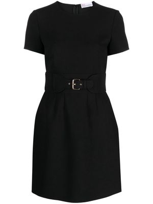 RED Valentino belted A-line minidress - Black