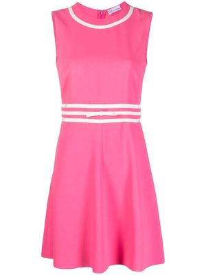RED Valentino bow-detail flared minidress - Pink