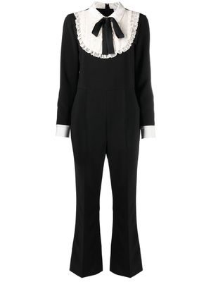 RED Valentino bow-detail jumpsuit - Black