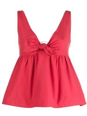 RED Valentino bow-detail peplum top