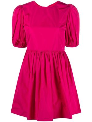 RED Valentino bow-detail taffeta minidress - Pink