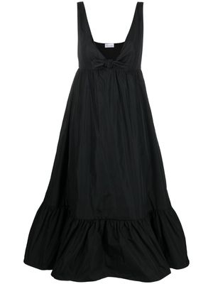 RED Valentino bow-detail tiered dress - Black