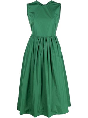 RED Valentino bow-embellished midi dress - Green