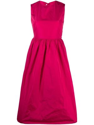 RED Valentino bow-embellished midi dress - Pink