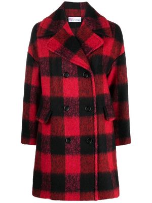 RED Valentino checked double-breasted short coat