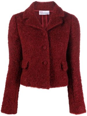 RED Valentino cropped fuzzy jacket