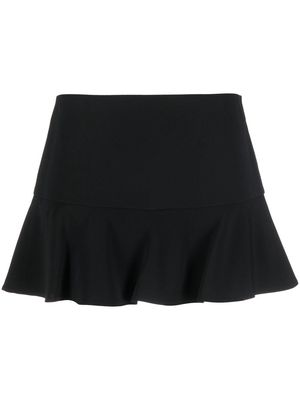 RED Valentino flared-hem mini skirt - Black