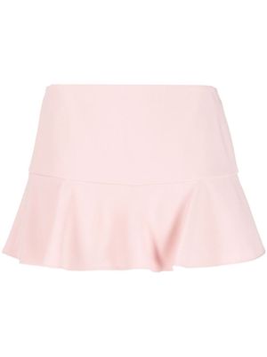 RED Valentino flared-hem mini skirt - Pink