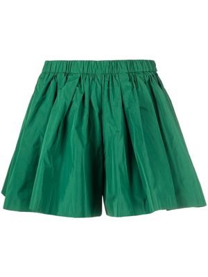 RED Valentino flared high-waisted shorts - Green