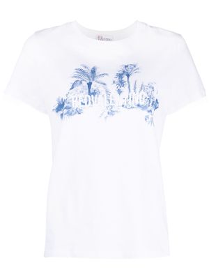 RED Valentino graphic logo print T-shirt - White