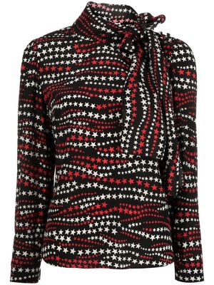 RED Valentino graphic-print long-sleeve top - Black