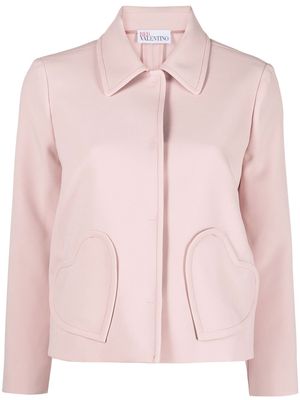RED Valentino heart patch-detail jacket - Pink