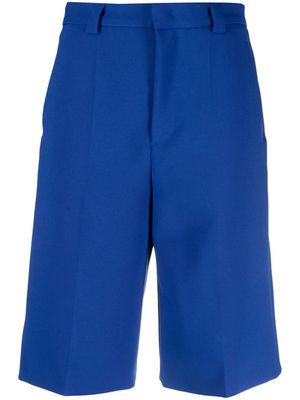 RED Valentino knee-length high-waisted shorts - Blue