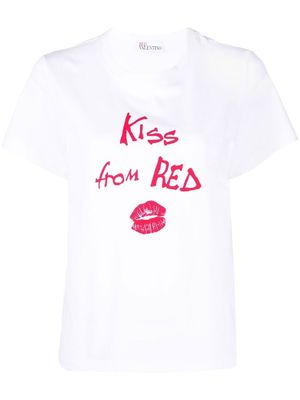 RED Valentino logo-print cotton T-shirt - White
