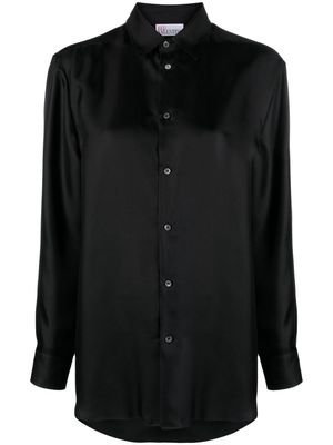 RED Valentino long-sleeve button-fastening shirt - Black
