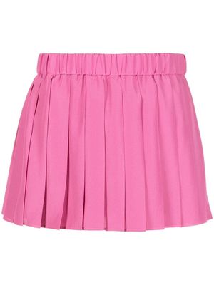 RED Valentino pleated mini shorts - Pink