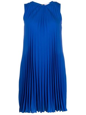 RED Valentino pleated minidress - Blue