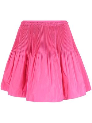 RED Valentino pleated taffeta skirt - Pink