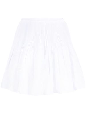 RED Valentino pleated taffeta skirt - White