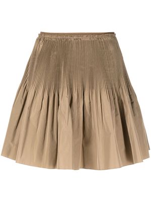 RED Valentino pleated taffeta skirts - Neutrals