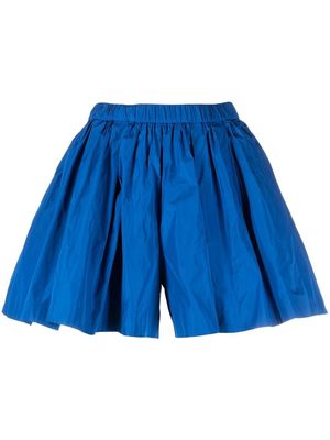 RED Valentino pleated wide-leg shorts - Blue