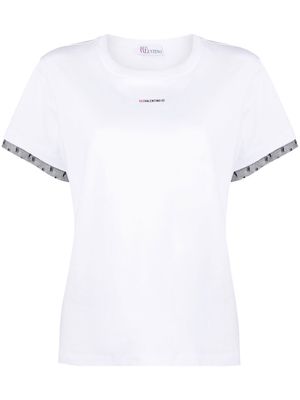 RED Valentino point d'esprit tulle T-shirt - White