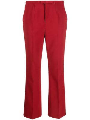 RED Valentino pressed-crease bow-detail tailored trousers