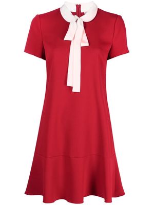 RED Valentino pussybow-collar mini dress