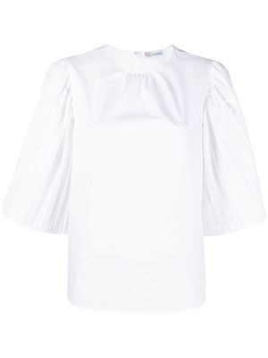 RED Valentino ruffle-sleeve blouse - White