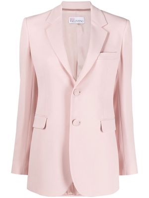 RED Valentino single-breasted fitted blazer - Pink
