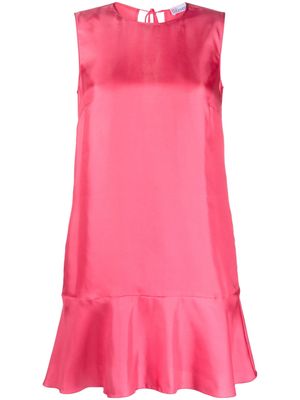 RED Valentino sleeveless ruffle-hem minidress - Pink