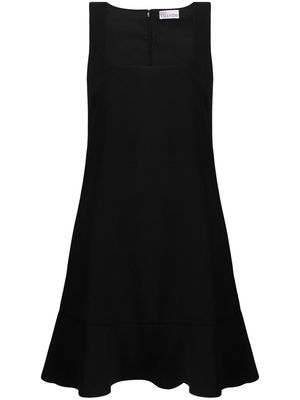 RED Valentino square-neck short dress - Black