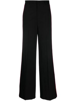 RED Valentino stripe-detailing tailored-cut trousers - Black
