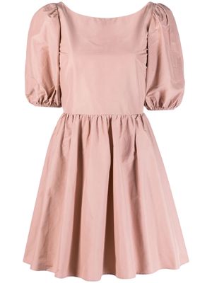 RED Valentino Taffeta bow-detail mini dress - Pink
