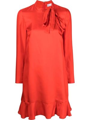 RED Valentino tie-detailed silk dress